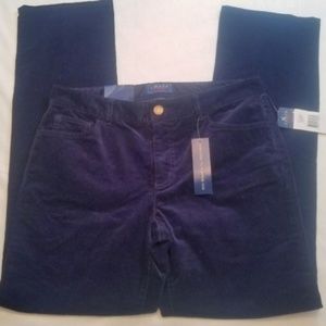 Chaps Straight Leg Pants, Dark Blue, NWT